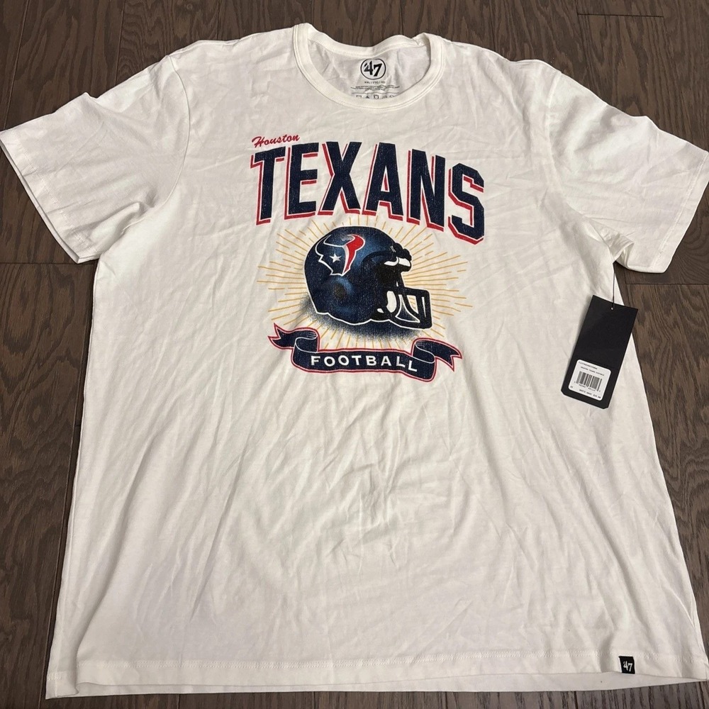 Houston Texans‎ Short Sleeve T-Shirt NFL Men's White L NWT